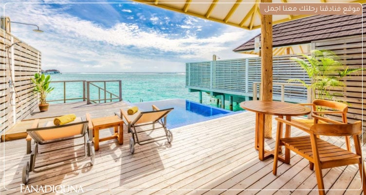 فندق توي بلو أولهوفيلي TUI BLUE Olhuveli Romance 2 الشرفة الخاصة بالشاليه