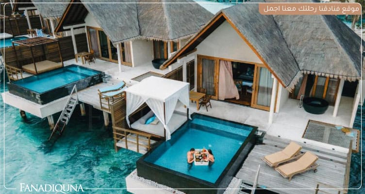 تصميم الاكواخ في منتجع فورافيري آيلاند ريزورت آند