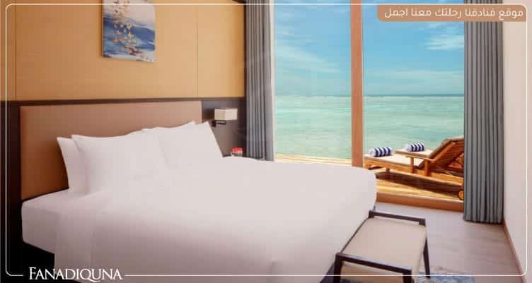 منتجع راديسون بلو المالديف Radisson Blu Resort Maldives 4 تصميم غرفة النوم في راديسون بلو مالديف