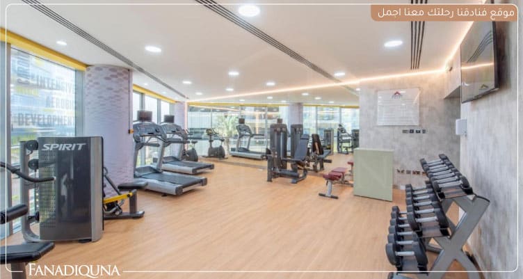 الصالة الرياضية الخاصة بالفندق